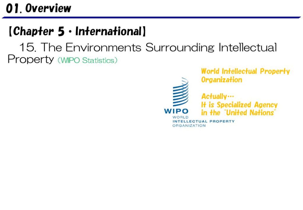 Chapter5 International: 15.WIPO Statistics